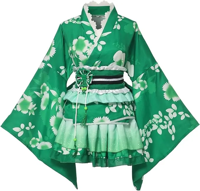 Graceart Japanese Yukata Kimono Costume Anime Cosplay Robe for Women Girls