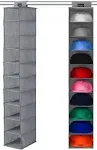 VAESIDA 10 Shelf Hat Rack Hanging Closet/Organiz<wbr/>er for Storage - Best Basebal...