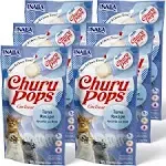 Inaba Churu Pops Moist & Chewy Tuna Recipe Lickable Cat Treats, 0.54-oz Tube, Pack of 24