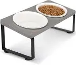 CATTALK Elevated Cat Food Bowls Tilted