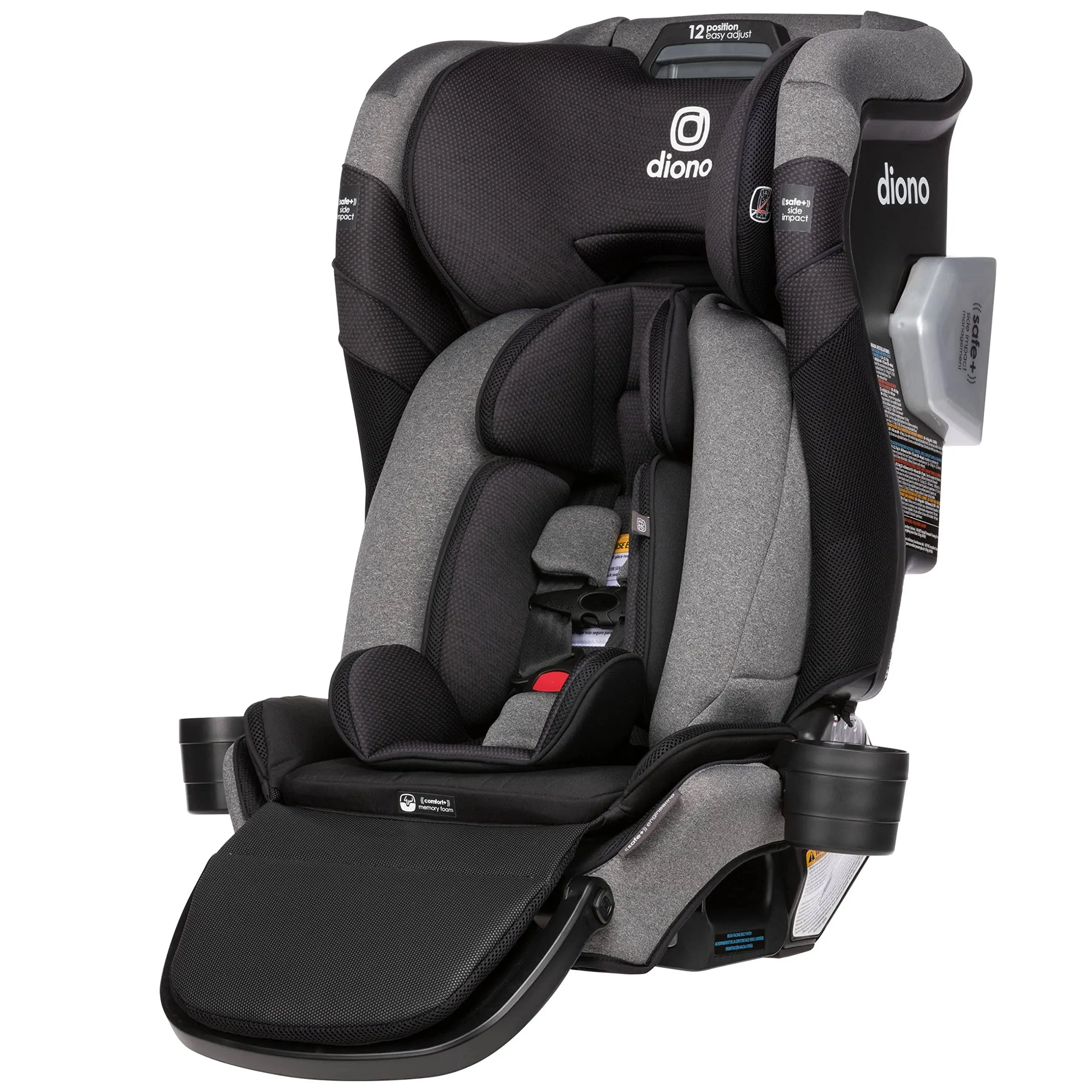 Diono Radian 3QXT+ FirstClass All-in-One Convertible Car Seat, Black