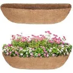 GreatBuddy 2 Pcs Coco Liners for Planters 24 Inch, Sturdy Window Box Liners, ...