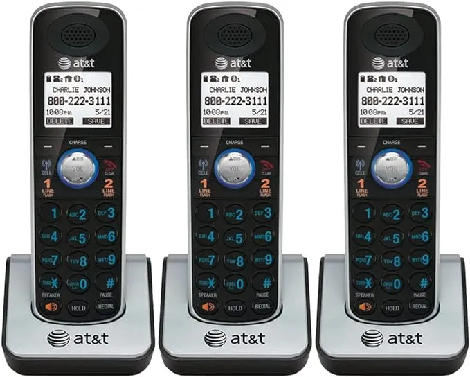 AT&T TL86009 DECT 6.0 Accessory Handset 3-Pack