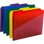 Smead Poly File Folders Slash Pocket