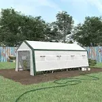 Outsunny 20' x 10' x 8' Walk-In Greenhouse