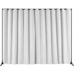 VEVOR 8 x 10 ft. Room Divider Portable Panel Room Divider with Wheels Curtain Divider Stand Room Divider Privacy Screen