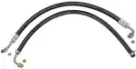 JEGS Power Steering Hose Kit | Fits GM Cars And Trucks | 3/8 “ Rubber | Includes (1) 24” Long Pressure Hose And (1) 26” Long Return Hose