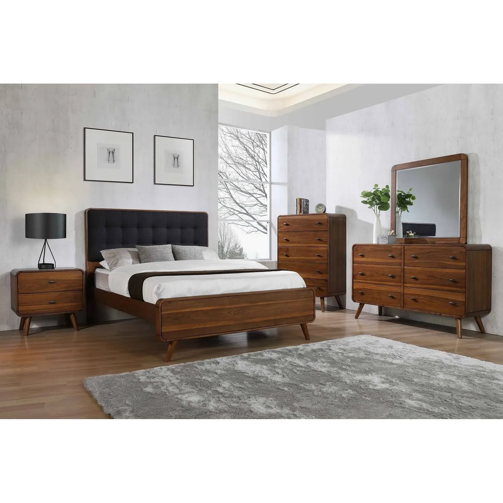 Robyn - Mid-century Modern Bedroom Set