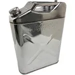 Bayour Classic Stainless Steel Cooking Oil Storage Can - 20 Quart Capacity