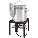 80QT Aluminum Boil Kit with Basket Perfect for Seafood Boiling Feasto