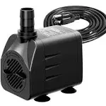 400GPH Submersible Water Pump1500L/H25W<wbr/>Ultra Quiet Fountain Pump with 6.5ft H...