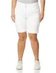 Pga Tour Women's 19" Golf Short with Comfort Stretch Waistband, Bright White, 18