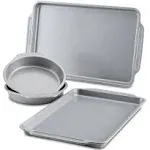 4 Piece Nonstick Bakeware Set Gray