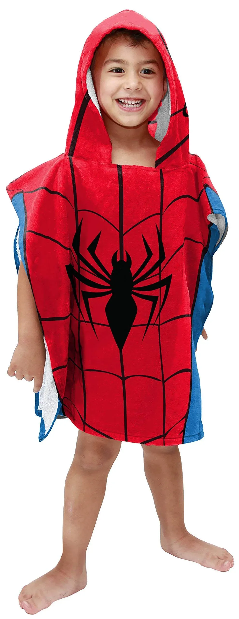 Marvel Spider-Man Youth Hooded Poncho Towel