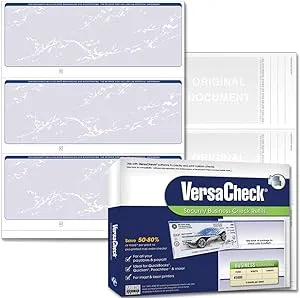 VersaCheck Security Business Check Refills, Business Voucher, Blue Prestige, 1 ...