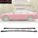 Fits 11-22 Dodge Charger Side Skirts Extension Matte Black Pair - PP