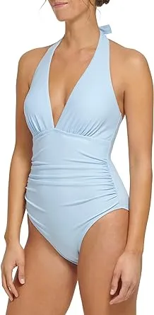 Tommy Hilfiger Women's Halter One Piece Swimsuit