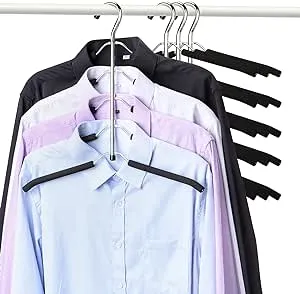 Hangers Space Saving Clothes Hanger 4 Packs Swing Arm Non Slip Padded Coat Hanger 5 Layers Heavy Duty Stainless Steel Sweater Shirt Hanger Closet Storage Organizer