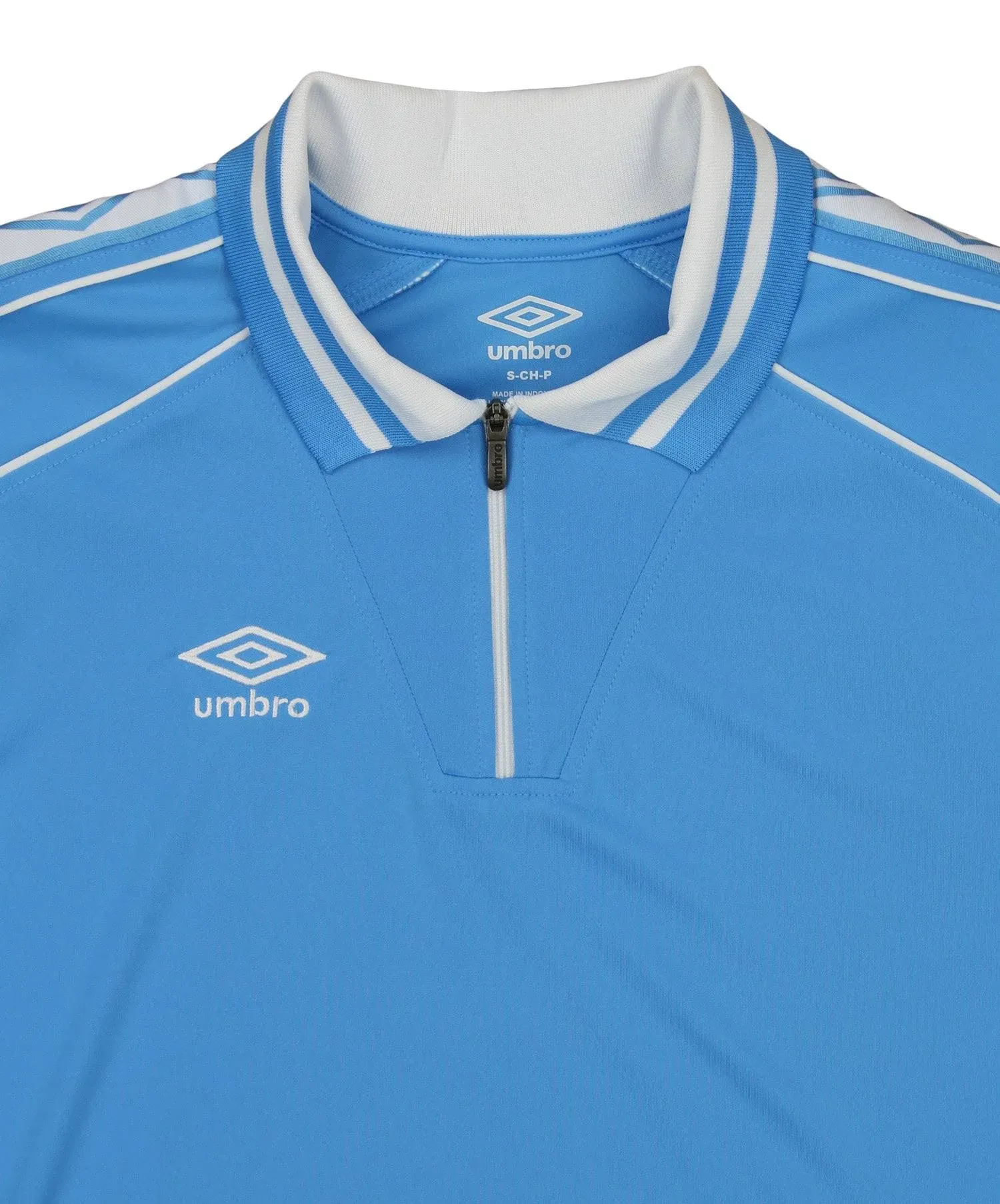 Umbro Mens Manu 1/4 Zip Soccer Jersey, Size: XL, Blue