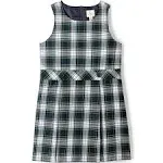 School Uniform Girls Plaid Jumper Top of Knee