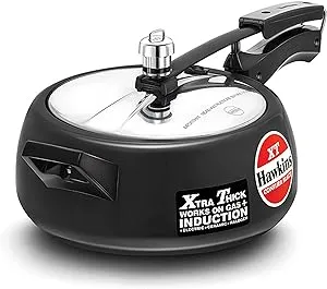 Hawkins Contura Black XT Pressure Cooker Hard Anodised Cooker 3.5 Litre 