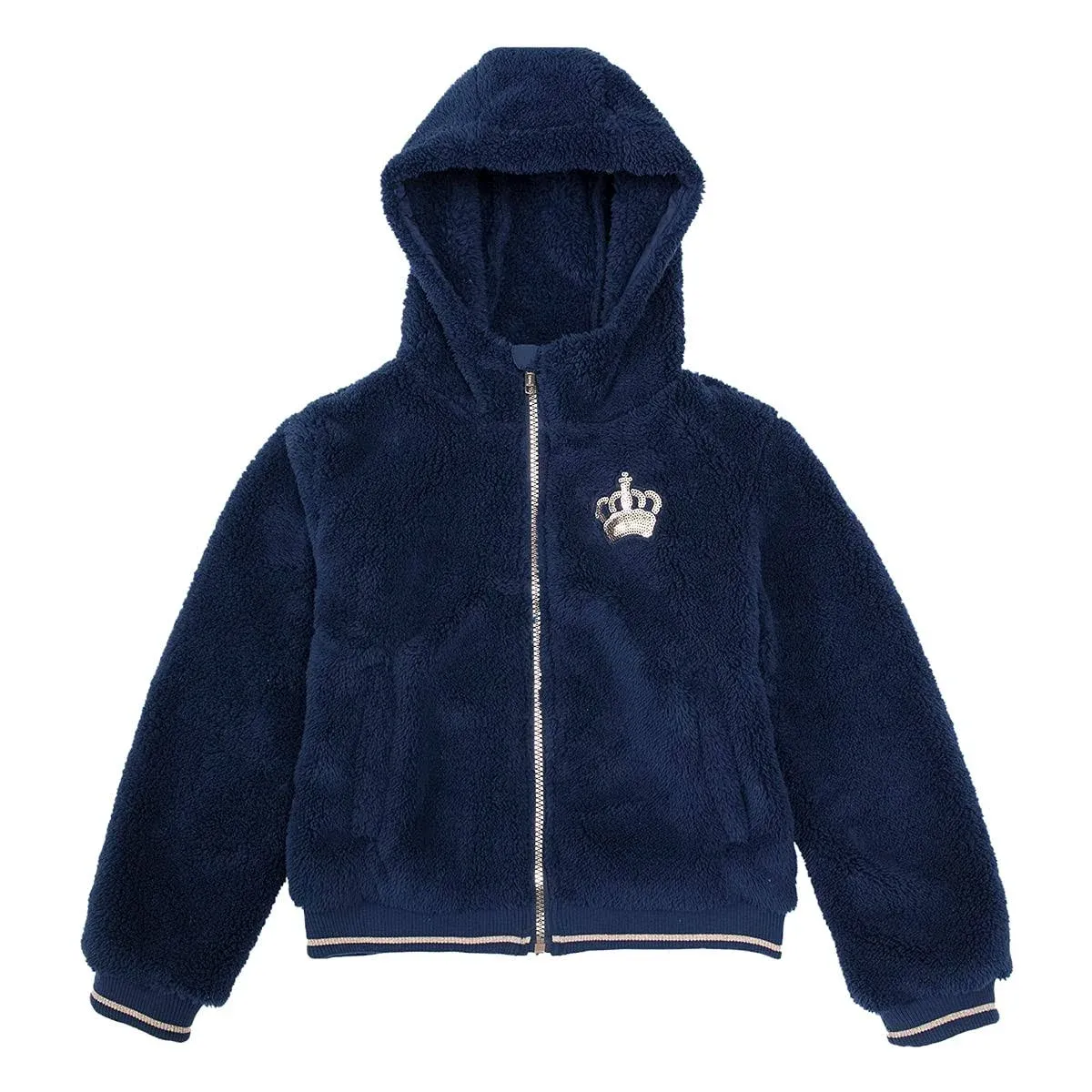 Rokka&Rolla Girls' Sherpa Fleece Lined Hooded Jacket