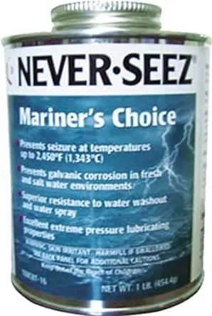 Never-Seez Mariner's Choice Anti-Seize 16 oz Brush Top Can