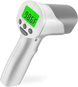 Touchless Thermometer for Adults,Famidoc Non Contact Infrared Thermometer for Kids and Baby No Touch Infrared Forehead Thermometer for Fever Smart Temperature with Digital LCD Display Instant Results