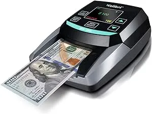 KOLIBRI KCD-2000 Advanced Counterfeit Bill Detector | All-Orientation Counterfeit Detection Bill Counter | Money Counter by Denomination | Detect Fake Bills Fast