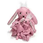 HuggleHounds Knottie Bitsy Bunny Small Dog Toy
