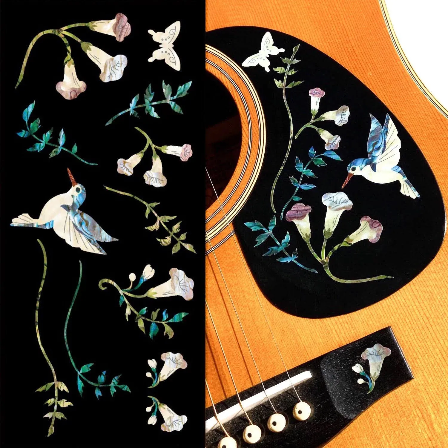 Assorted Hummingbird Inlay Stickers