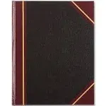 National Brand Black Texhide Record Book With Margin, 8 3/8&#034; x 10 3/8&#034;