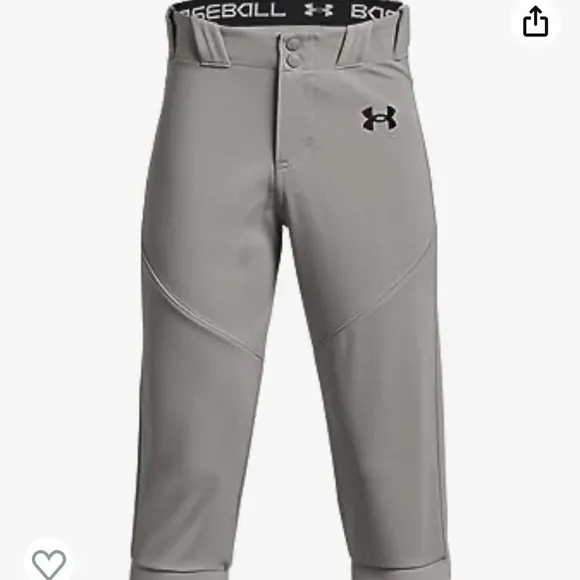 Under Armour Boys Grey Utility Baseball Knicker NWT Size XL Youth