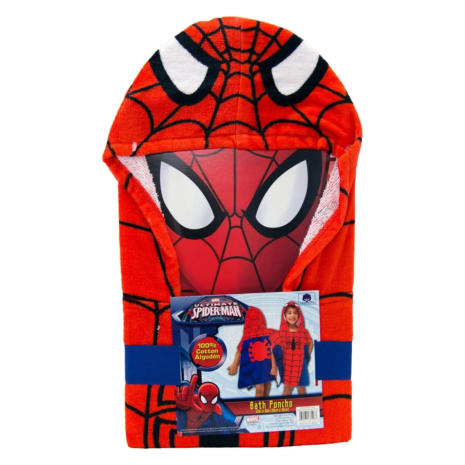 Jay Franco Hooded Towel, Spiderman Classic 22in x 44in