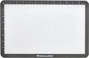 KitchenAid Silicone Baking Mat, 9x14-Inch, Gray