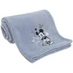 Disney Timeless Mickey Mouse Baby Blanket in Light Blue