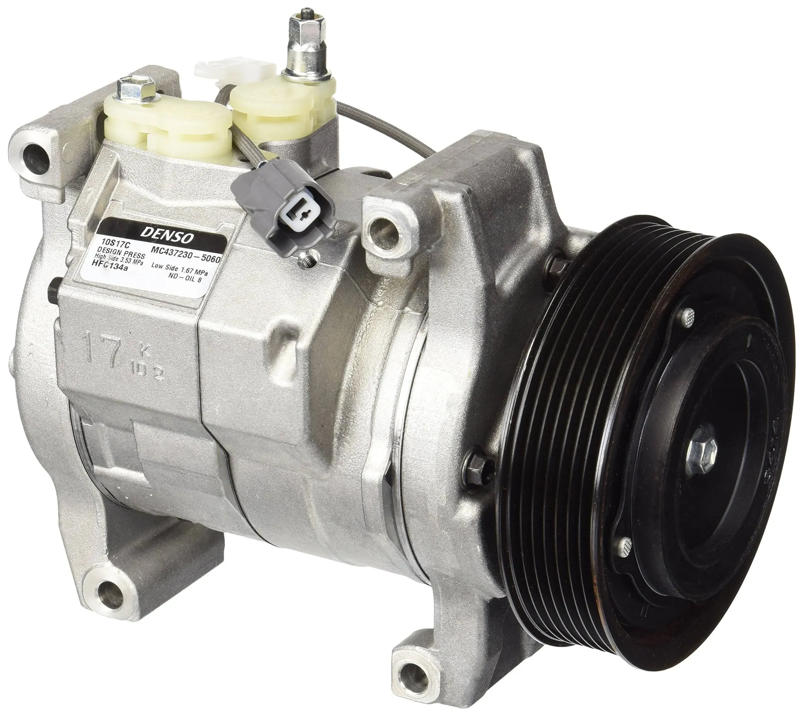 Denso® 471-1004 A/C Compressor, With Clutch 7-Groove Pulley Sold individually