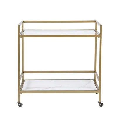 Martha Stewart Lionel Two Tier Bar Cart