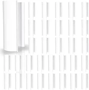 32PCS White Snap Clamps for 1/2 Inch Greenhouses PVC Pipe Row Covers Shelters