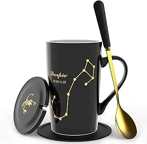 Scorpio Zodiac Constellation Mug, Scorpio Zodiac Coffee Mug, Zodiac Tea Mug, Scorpio Mug, Scorpio Birthday Gift, Cool Gifts for Her & Him