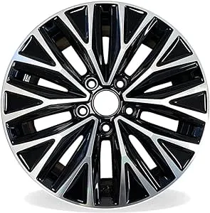 16" Brand New Single 16x6.5 Alloy Wheel For VOLKSWAGEN JETTA 2019-2021 Machined Black OEM Quality Replacement Rim