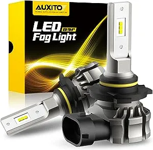 AUXITO 9145 LED Fog Light Bulbs, 6000LM 6500K Cool White Light, 300% Brightness H10 9140 9045 9040 LED Fog Lights, CSP LED Chips, DRL Replacement for