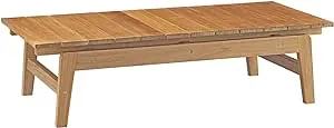 Modway Bayport Outdoor Patio Teak Coffee Table