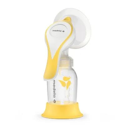 Medela Manual breast pump with Flex Shields Harmony Single Hand for More Comfort and Expressing More Milk