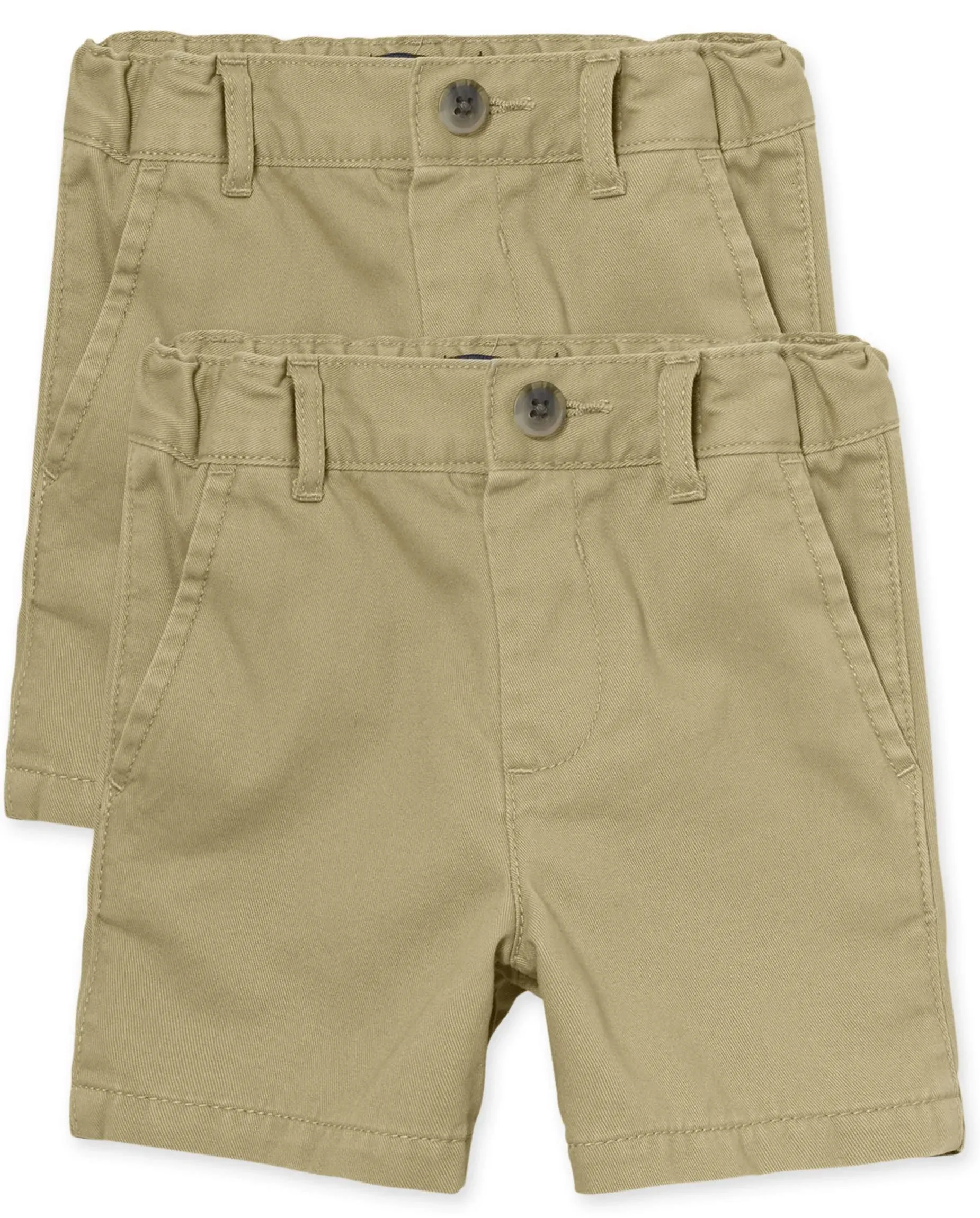 Baby And Toddler Boys Uniform Chino Shorts 2-Pack - Tan