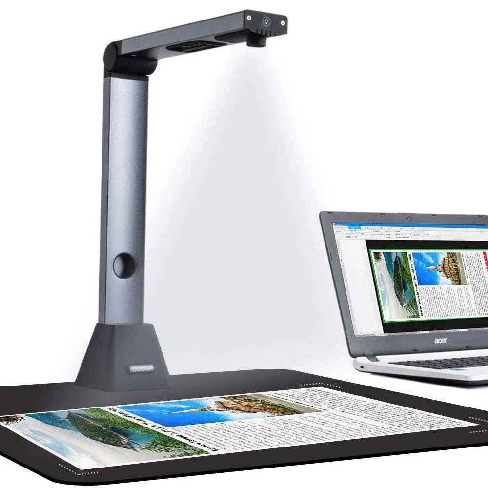 iCODIS Document Camera & Overhead Scanner X3: Portable 8MP High Definition Capture Size A3 Multi-Language OCR USB Doc Cam for Teachers Online Teaching & Students Distance Learning