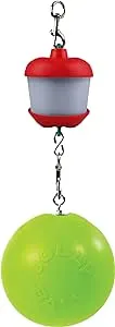 Horsemen's Pride Combo Horse Stall Toy: Apple Scented Jolly Ball and Apple Flavored Snack Holder (SS203)