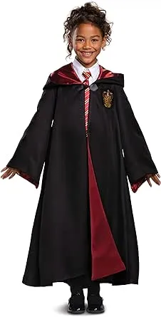 Harry Potter Robe, Official Hogwarts Wizarding World Costume Robes, Prestige Kids Size Dress Up Accessory