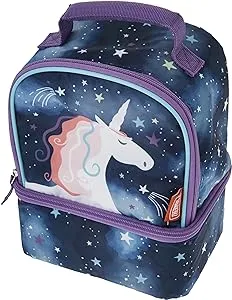 THERMOS Non-Licensed Dual Compartment Lunch Box, Space Unicorn