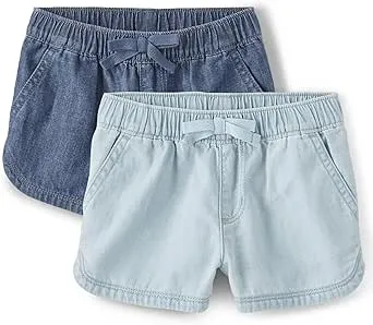 Boys Uniform Stretch Chino Shorts 3-Pack - Flax/newnvy/blk